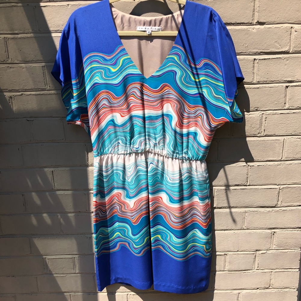 EUC Trina Turk Size 8 Silk Dress